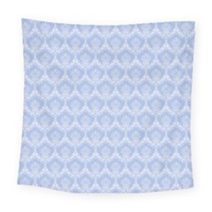 Damask Light Blue Square Tapestry (large)