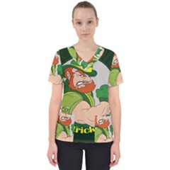 St  Patricks Day Scrub Top by Valentinaart