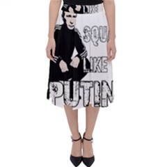 Squat Like Putin Folding Skater Skirt by Valentinaart