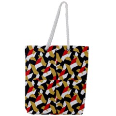 Colorful Abstract Pattern Full Print Rope Handle Tote (large) by dflcprints