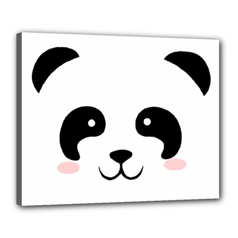 Panda  Canvas 20  X 16  by Valentinaart