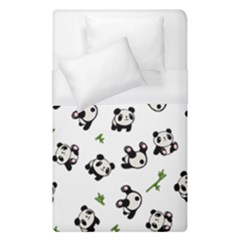 Panda Pattern Duvet Cover (single Size) by Valentinaart