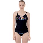 Pride Cut Out Top Tankini Set