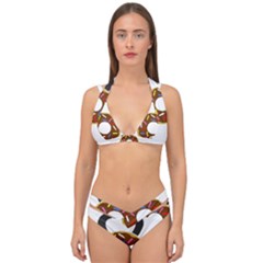 Kettlebelldonut Double Strap Halter Bikini Set by amfit