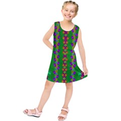 Roses Climbing To The Sun With Grace And Honor Kids  Tunic Dress by pepitasart