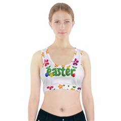 Happy Easter Sports Bra With Pocket by Valentinaart