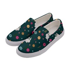 Easter Bunny  Women s Canvas Slip Ons by Valentinaart