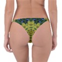 Fantasy Plumeria Decorative Real And Mandala Reversible Bikini Bottom View2