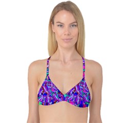 Stars Beveled 3d Abstract Stripes Reversible Tri Bikini Top by Nexatart