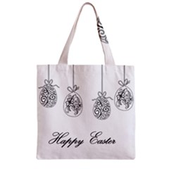 Easter Eggs Zipper Grocery Tote Bag by Valentinaart