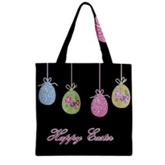 Easter Eggs Zipper Grocery Tote Bag by Valentinaart