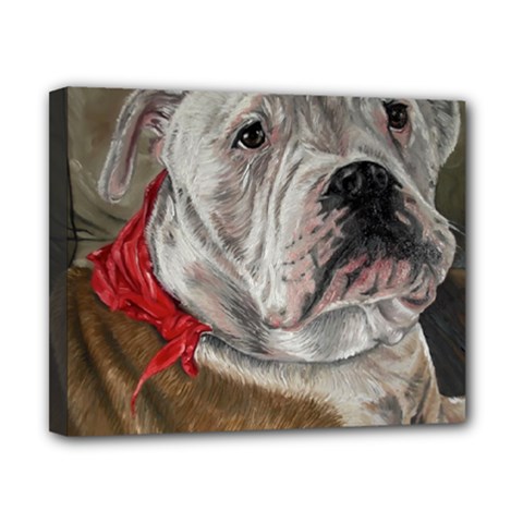 Dog Portrait Canvas 10  X 8  by redmaidenart