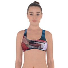 Breaking News Got No Strings Sports Bra by redmaidenart