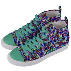 Pattern-10 Women s Mid-top Canvas Sneakers