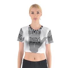 It s A Vulcan Thing Cotton Crop Top by Howtobead