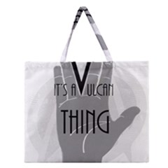 It s A Vulcan Thing Zipper Large Tote Bag by Howtobead