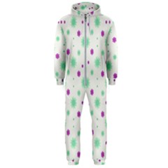 Stars Motif Multicolored Pattern Print Hooded Jumpsuit (men)  by dflcprints