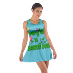 Earth Day Cotton Racerback Dress by Valentinaart