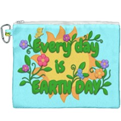 Earth Day Canvas Cosmetic Bag (xxxl) by Valentinaart