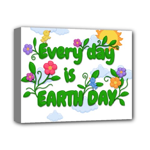 Earth Day Deluxe Canvas 14  X 11  by Valentinaart