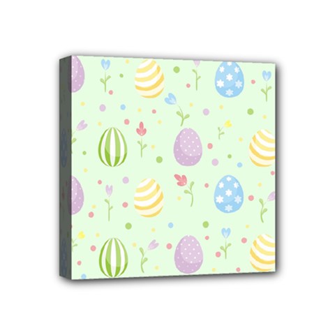 Easter Pattern Mini Canvas 4  X 4  by Valentinaart