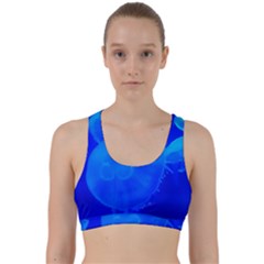 Blue Jellyfish 1 Back Weave Sports Bra by trendistuff