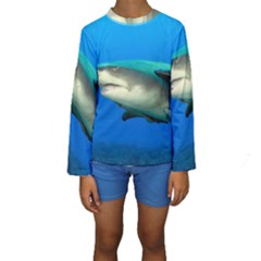 Lemon Shark Kids  Long Sleeve Swimwear by trendistuff