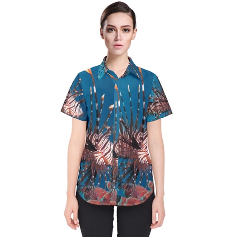 Lionfish 1 Women s Short Sleeve Shirt by trendistuff