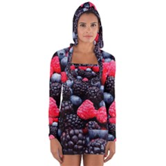Berries 2 Long Sleeve Hooded T-shirt by trendistuff
