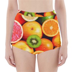 Mixed Fruit 1 High-waisted Bikini Bottoms by trendistuff