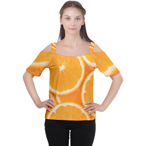 Oranges 4 Cutout Shoulder Tee by trendistuff