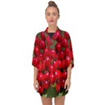 RED BERRIES 2 Half Sleeve Chiffon Kimono