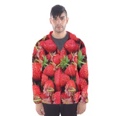 Strawberries 1 Hooded Wind Breaker (men)