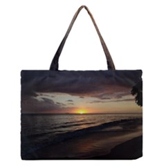 Sunset On Rincon Puerto Rico Zipper Medium Tote Bag by StarvingArtisan