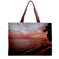 Sunset On Rincon Puerto Rico Zipper Mini Tote Bag by StarvingArtisan