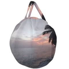 Sunset In Puerto Rico  Giant Round Zipper Tote