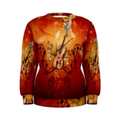 Violin With Violin Bow And Dove Women s Sweatshirt by FantasyWorld7