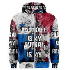 Football Is My Religion Men s Zipper Hoodie by Valentinaart