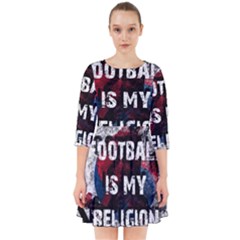 Football Is My Religion Smock Dress by Valentinaart