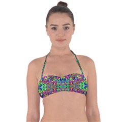 Colorful-15 Halter Bandeau Bikini Top by ArtworkByPatrick