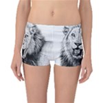 Lion Wildlife Art And Illustration Pencil Boyleg Bikini Bottoms