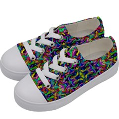 Colorful-17 Kids  Low Top Canvas Sneakers by ArtworkByPatrick