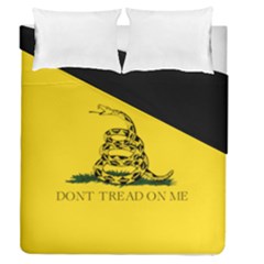 Gadsden Flag Don t Tread On Me Duvet Cover Double Side (queen Size) by snek