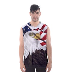 American Eagle Flag Sticker Symbol Of The Americans Men s Basketball Tank Top by Sapixe