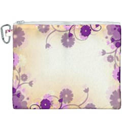 Background Floral Background Canvas Cosmetic Bag (xxxl) by Sapixe
