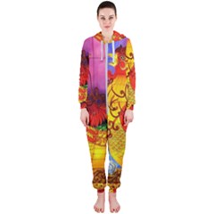 Chinese Zodiac Signs Hooded Jumpsuit (ladies)  by Sapixe