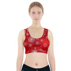 Christmas Pattern Sports Bra With Pocket