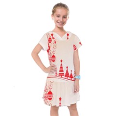 Christmas Clipart Wallpaper Kids  Drop Waist Dress by Sapixe