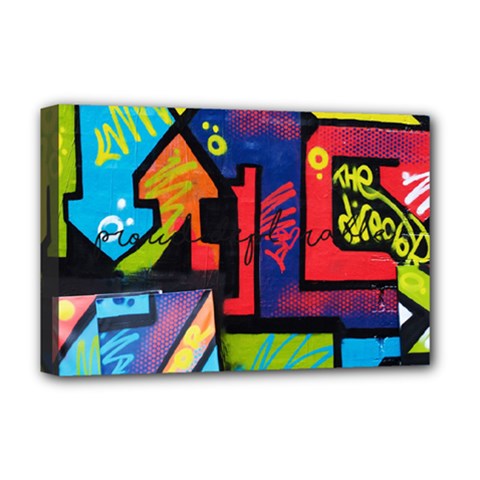 Urban Graffiti Movie Theme Productor Colorful Abstract Arrows Deluxe Canvas 18  X 12   by genx
