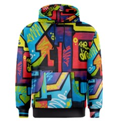 Urban Graffiti Movie Theme Productor Colorful Abstract Arrows Men s Pullover Hoodie by genx